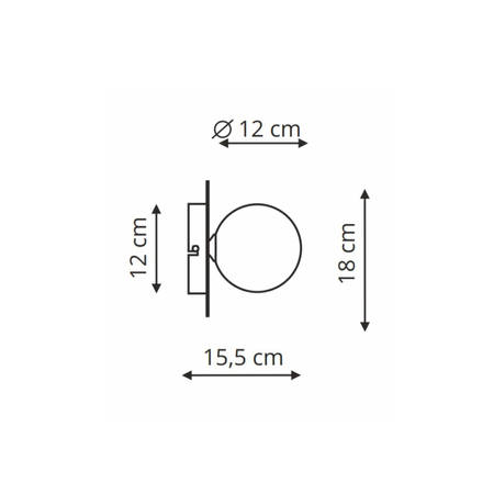 Kinkiet Roma 1xG9 czarna LP-1345/1W BK