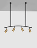 Lampa wisząca Luces Exclusivas CAYES czarny/złoty LE42618