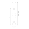 Milagro Lampa wisząca LUCCO amber 18W ML1416 BURSZTYN