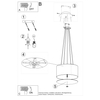 Sollux Lighting Żyrandol OTTO 50 czarny SL.0744
