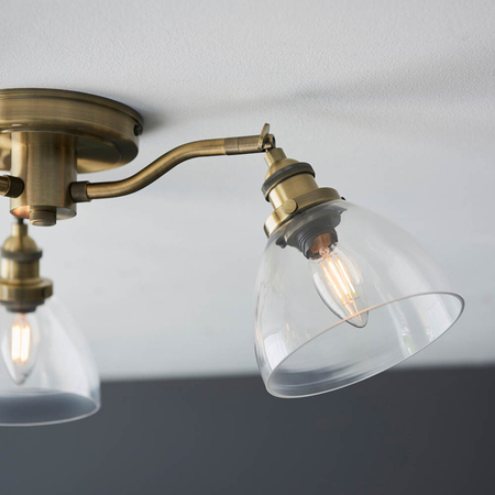 Lampa sufitowa Endon Lighting Hansen 97247 mosiądz