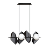 Lampa wisząca DRIFTON 4 BLACK Emibig 636/4 biały/czarny
