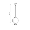 Sollux Lighting Lampa wisząca UGO 40 złota SL.0717