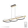 Lampa wisząca Zuma Line MD3913-3-3BWLT ALMERIA LAMPA WISZĄCA CZARNA-DREWNO/BLACK-WOOD