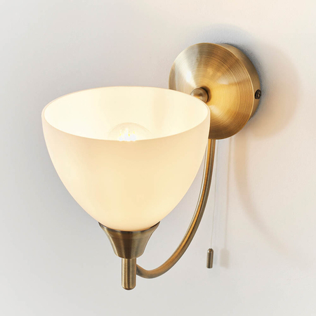 Kinkiet Endon Lighting Alton 1805-1AN mosiądz
