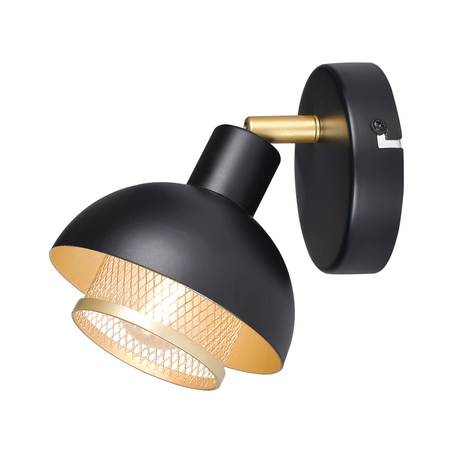 Spot Italux Savio SPL-27357-1-BK-GD Czarny mat, złoty