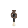 Lampa wisząca Nowodvorski DROPS WOOD D 11176 Ciemne drewno Czarny