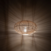 Lampa wisząca Nowodvorski RATTAN S 11153 Naturalne drewno Biały