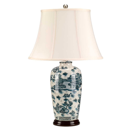 Lampa stołowa Elstead Lighting Blue Traditional niebieski BLUE-TRAD-WP-TL