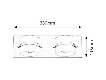 Lampa łazienkowa Rabalux Tony 5490 chrom