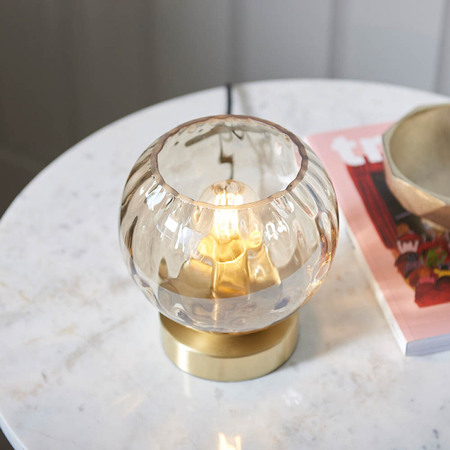 Lampa stołowa Endon Lighting Dimple 91973 mosiądz