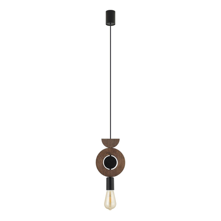 Lampa wisząca Nowodvorski DROPS WOOD D 11176 Ciemne drewno Czarny