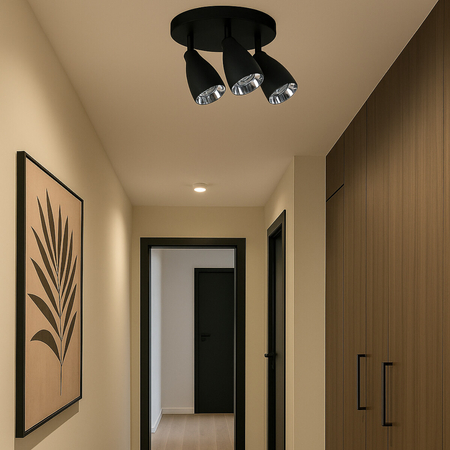 Light Prestige Campana 3 plafon czarny 3xGU10 LP-3103/3C BK