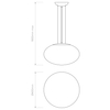 Lampa wisząca Astro Zeppo Pendant 400 1176003 Matowy Biały