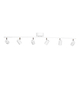 Lampa sufitowa By Rydens Correct 4202100-5002 6-lights biały