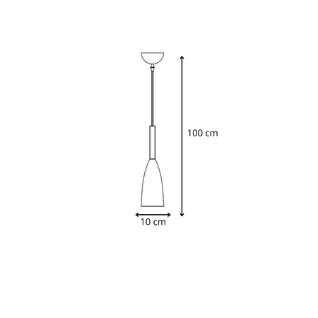 Lampa wisząca Solin wisząca 1xE27 szara LP-181/1P GR