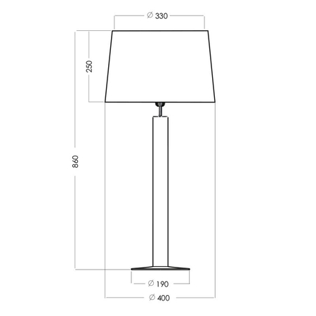 Lampa 4concepts FJORD Czarno-Biały