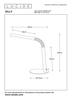 Lampa biurkowa Lucide GILLY 36612/03/30 czarny