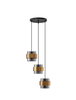 Lampa wisząca Luces Exclusivas VIEJA czarny/złoty LE42624