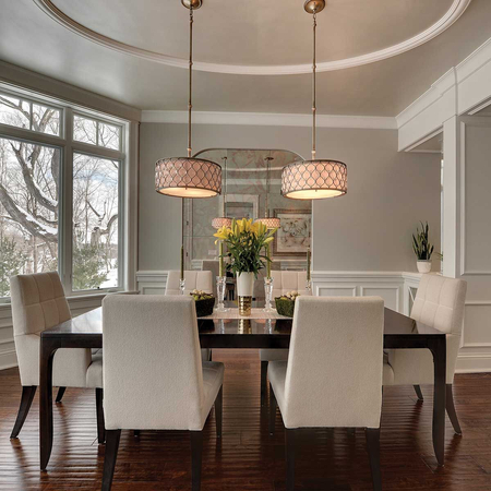 Lampa wisząca Elstead Lighting Lucia srebrny FE-LUCIA-P-A