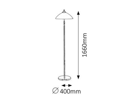 Lampa podłogowa Rabalux Regina 8178 brąz