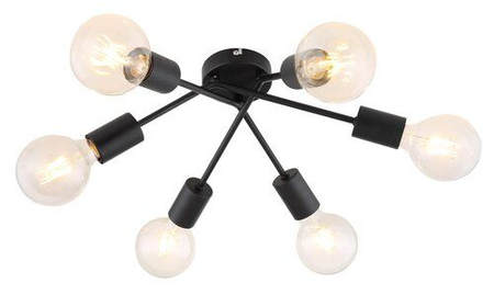 Lampa sufitowa Rabalux Lamar 3990 czarny matowy