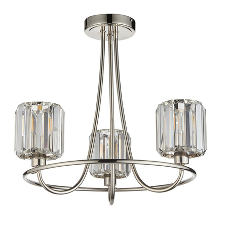 Lampa sufitowa Endon Lighting Berenice 104107 nikiel