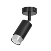 Lampa sufitowa HIRO 1 BL/CHROME Emibig 964/1 czarny/chrom