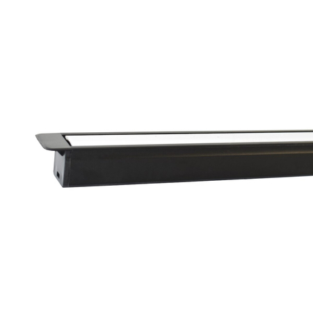Eko-Light PROFIL ALUMINOWY CZARNY TYP G 1m + KLOSZ MLECZNY EKPR6367