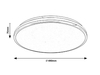 Lampa sufitowa Rabalux Linden 3478 chrom