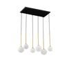 Lampa wisząca Luces Exclusivas LE44268 czarny, złoty i odcienie złota