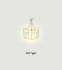 Lampa wisząca Slamp LAL87SOS00W0OF000 La Lollo Gold
