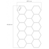Modułowy system oświetleniowy autogamma HEXAGON LED 297 x 515 cm 3500K aluminium