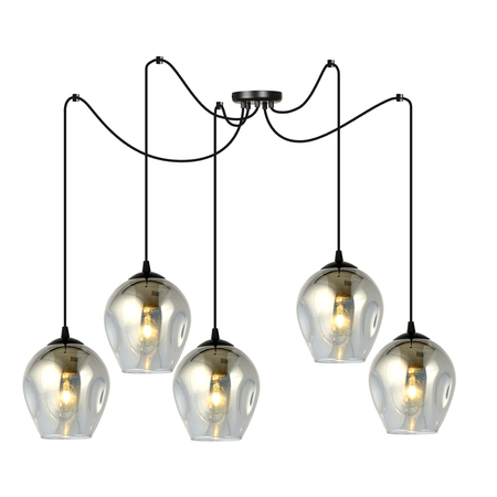 Lampa wisząca LEVEL 5 BL GRAFIT Emibig 757/5 czarny