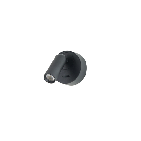 Kinkiet Azzardo LUGANO ROUND WALL BK AZ5628 BLACK