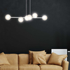 Lampa wisząca ROSSI 6 WH MIODOWY Emibig 879/6 biały/beżowy