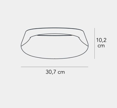 Kinkiet LED Fontana Arte F431845230ALLE Bonnet