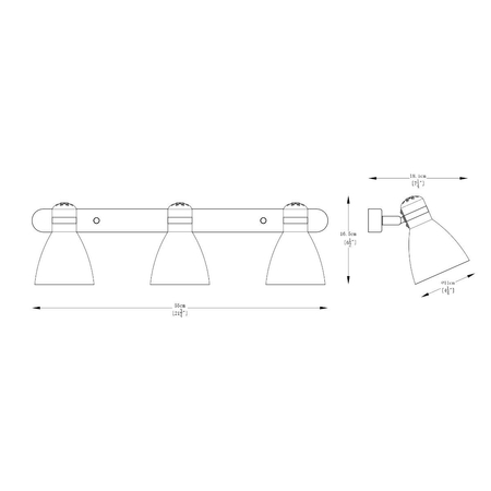Kinkiet Zuma Line Delta A6010-3A czarny/srebrny