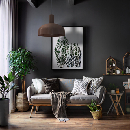 Milagro Lampa wisząca VISBY CZEKOLADOWY 1xE27 MLP1557 CZEKOLADOWY