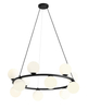 Lampa wisząca KRONE 12 BLACK Aldex 1085R1 czarny