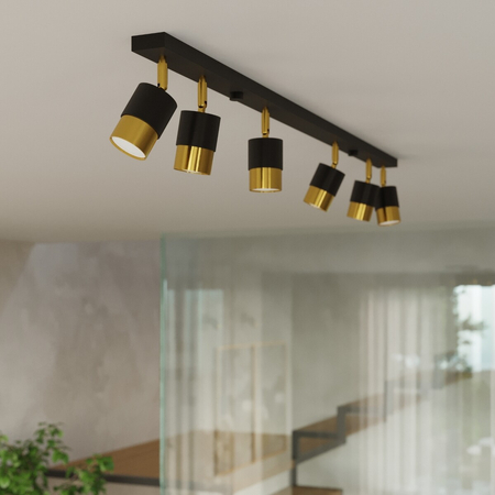 Sollux Lighting Plafon NERO 22,5 czarny/chrom SL.1409
