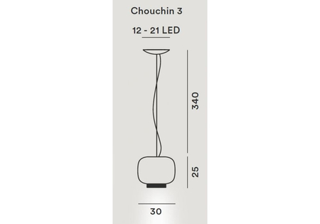 Lampa wisząca Foscarini 210073E-02 Chouchin 3 reverse
