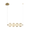 Lampa wisząca Italux Lazie PND-29038-4-GD Mosiężny, przezroczysty