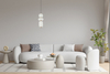 Lampa wisząca Italux Nico PND-8545-3-AB-WH Czarny, złoty