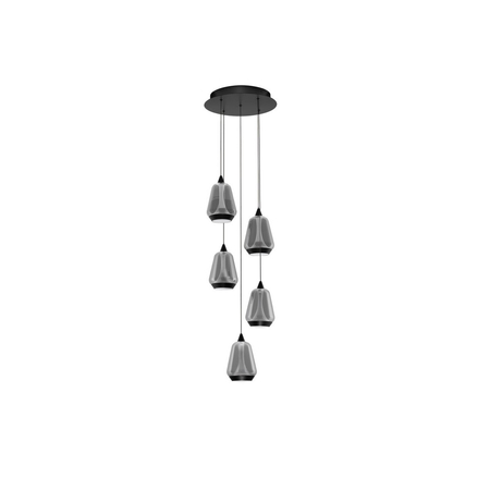 Lampa wisząca Luces Exclusivas RORIZNO LE45111 czarny, szary i odcienie szarości