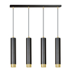 Lampa wisząca KIBO 4 BL/GOLD Emibig 644/4 czarny/złoty