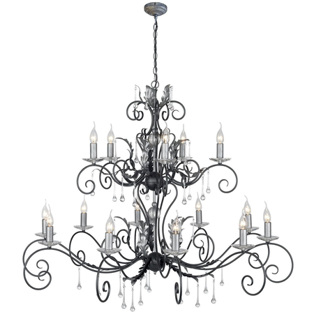 Żyrandol Elstead Lighting Amarilli patyna AML15-BLK-SILVER