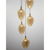 Lampa wisząca Luces Exclusivas VAZENDO LE45120 czarny, złoty i odcienie złota