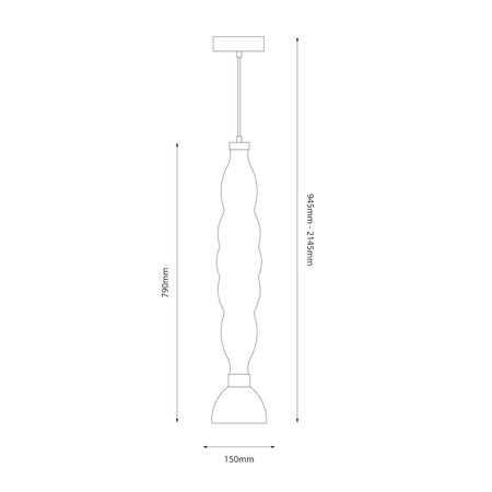 Milagro Lampa wisząca LUCCO smoked 18W ML1415 DYMIONY