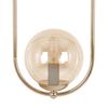 Lampa wisząca Kaja SVEN K-5396 złoty, bursztynowy